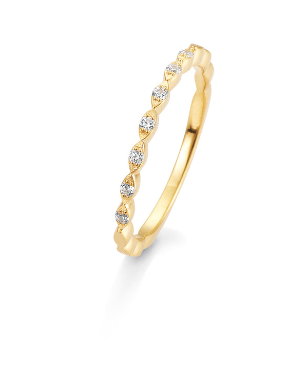 Diamant Ring Farbspiel 585 Gelbgold