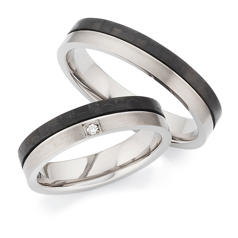 Ringe Titan - Carbon *Diamant* AB4100/01