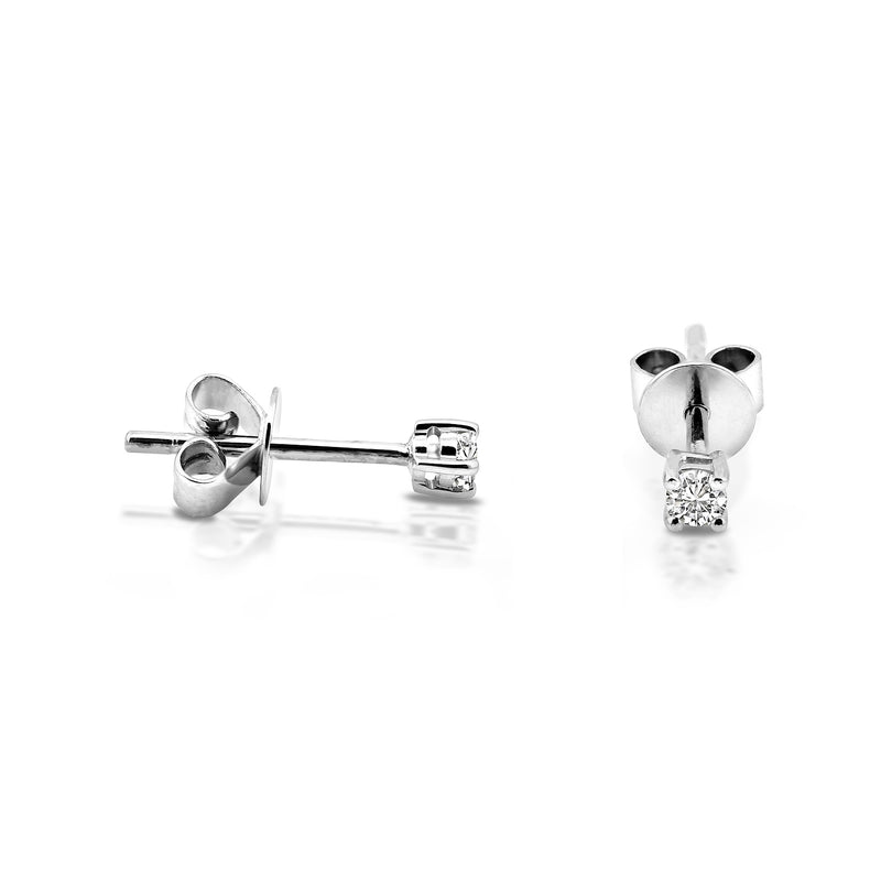 Bucht Diamonds Weißgold Stecker