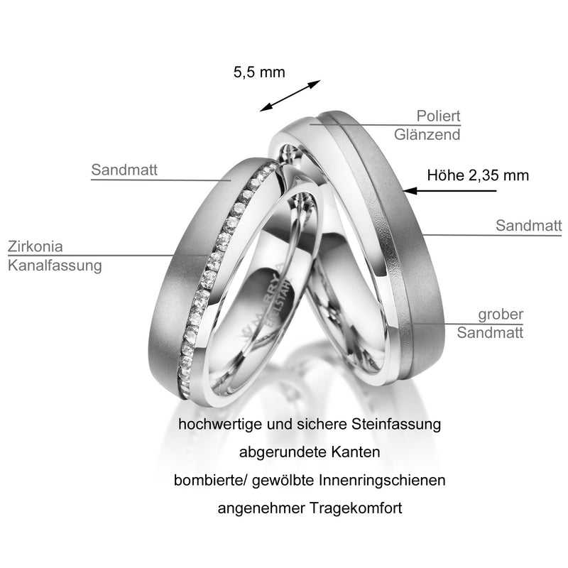 Edelstahlringe Rosévergoldet