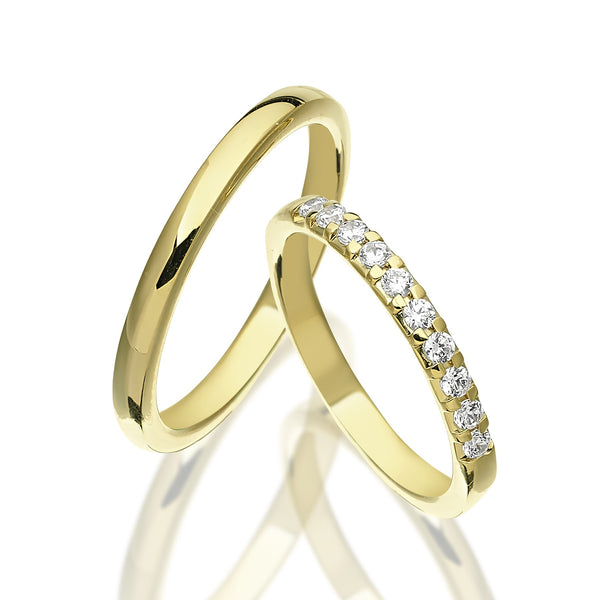 Eheringe Romantic Love Gelbgold