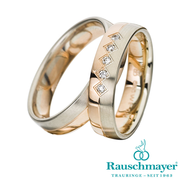 Eheringe Weißgold & Roségold